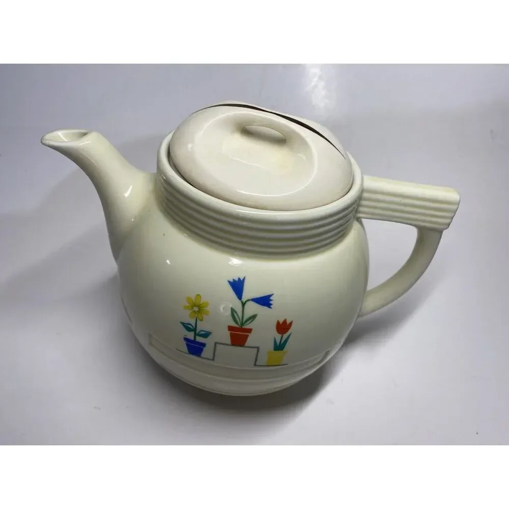 Vintage Drip-O-lator Coffee Tea Serving Pot Art Deco Flower Pots Design Display